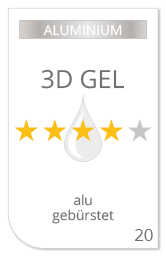 Angebot erstellen für das Drucken von Aluminium gebürstet 3D Aufkleber mit GEL (Doming)