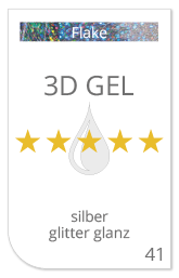 Angebot erstellen für das Drucken von Silber Glitter 3D Aufkleber mit GEL (Doming)
