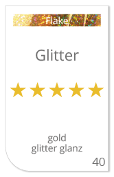 Angebot erstellen für den Druck von Glitter Gold Aufklebern