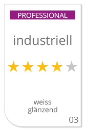 Angebot erstellen für den Druck von Professional weiss Aufkleber