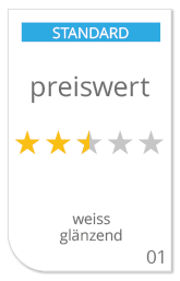 Angebot erstellen für den Druck von Standard weiss Aufkleber