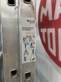 Aufkleber für Leitern