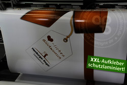 Aufkleber im XXL-Format
