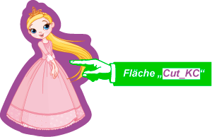 Aufkleber mit Freier Form