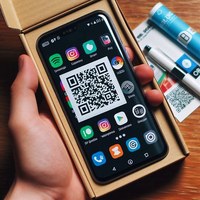 Bildschirm Aufkleber mit QR Code