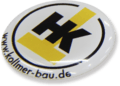 Doming Aufkleber Weiss rund