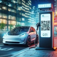 Dynamsicher QR-Code Aufkleber mit Beleuchtung