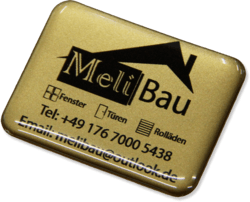 Gelaufkleber in Gold