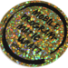 Gold Glitter Flake Aufkleber 