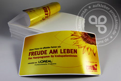 Innenklebende Sticker