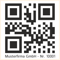 QR-Code Aufkleber