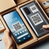 QR-Code Aufkleber ohne Klebstoff