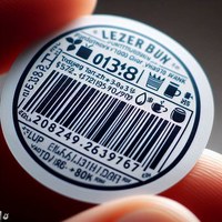 Rundes Barcodeetikett mit EAN-Code