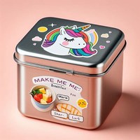 Spülmaschinenfeste Aufkleber auf Edelstahldose