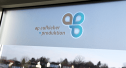 Sticker aus Milchglasfolie