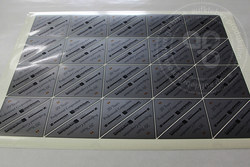 Sticker in Silber mit Schutzlaminat